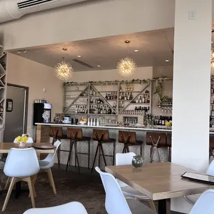 Bar and inside sitting area