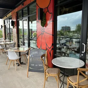Some of the outdoor seating.