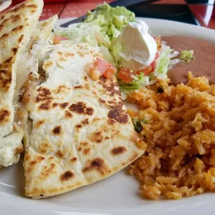 Chicken fajita quesadilla