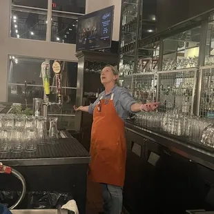 Brigitte is an amazing bartender! She is so welcoming and warm.  She really made our event so much fun.