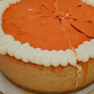 Pumpkin spice cheesecake