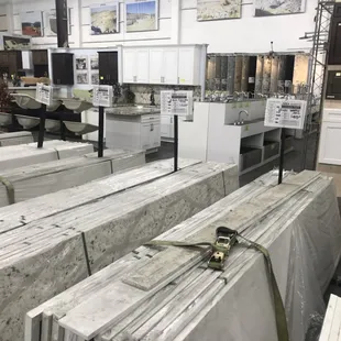 Our granite and quartz countertops Warehouse.