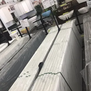 Our warehouse slab display