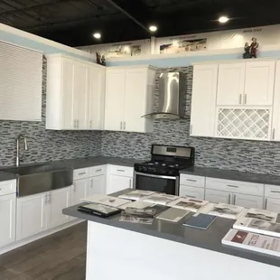 Our best seller - White Shaker modern style kitchen cabinetry!!