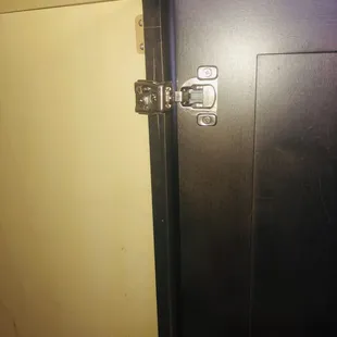 Who ever attached the pantry door split the frame.