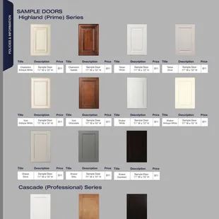 Apex - American Style Cabinetry available Door Styles