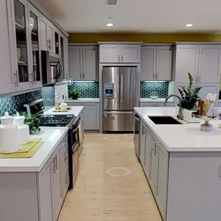 Kitchen Completion with our Grey Shaker style Cabinets