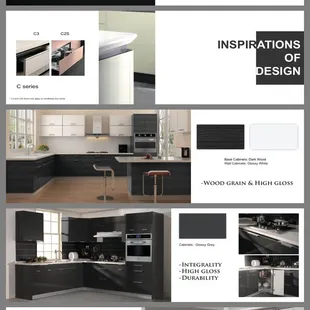 European Style Cabinetry is getting popular. We stock 5 colors in Stock.
