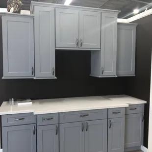 Our Stone Grey contemporary style Kitchen Cabinet