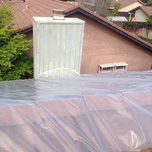 We offer emergency roof tarping. Call for details.