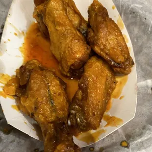 Bone in wings with mild sauce