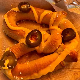 Jumbo steamed pretzels