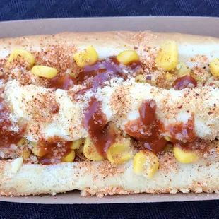 Elote hotdog!!