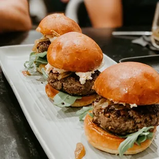 Angus Beef Sliders with Pimento Aioli (Summer 2021 Menu)