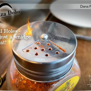 Chone Shake Hot Pepper Flakes - A little goes a long way... 'Very good! (Locally sourced)