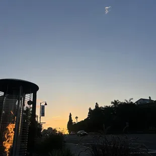 View from outside seating.