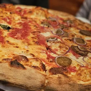 Half cheese half meatball. Tasty!