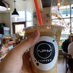 iced caramel latte