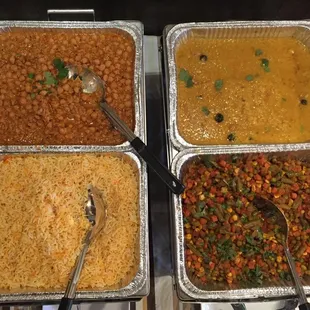 a variety of food items