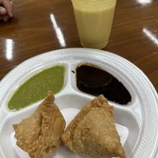 a plate of food and a drink