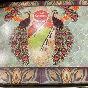 The cute box for the milky sweets.