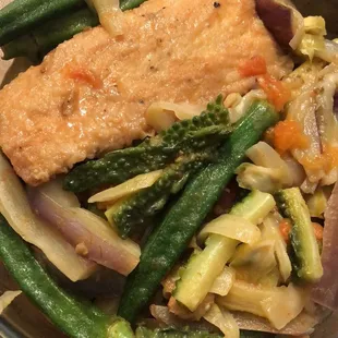 The dish we cooked with the veggies we bought from Apna. (They do not sell this dish)