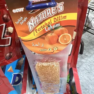 Orange Turkish delight.