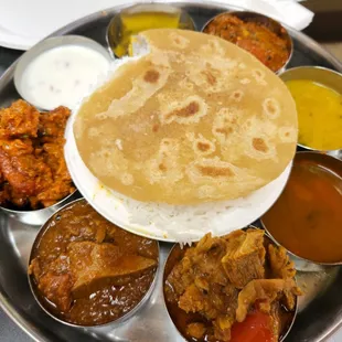 a plate of indian food