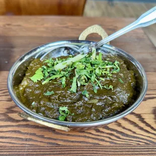 Saag Paneer. Balanced and earthy, not too thin. $16. Maybe my favorite dish of the night.