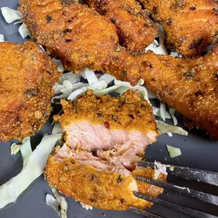 Fish Pakora. $11 fried salmon. Tasty, but the breading reminded of chicken nuggets.