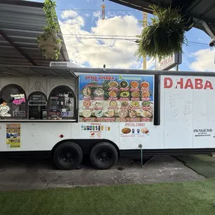 Menu on the truck