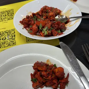 We tried Chicken 65 for an appetizer. The chicken was very tender and delicious!