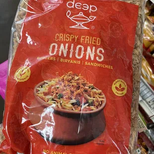 I love crispy onion topping...