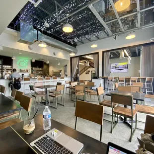 Bar and dining area
