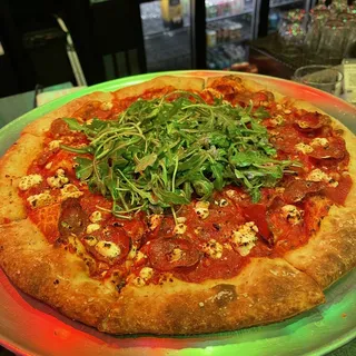 Goat Cheese and Arugula Pizza