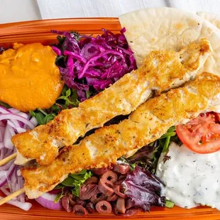 Bowl with Chicken Souvlaki !!