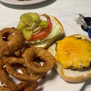 Quarter pound cheeseburger