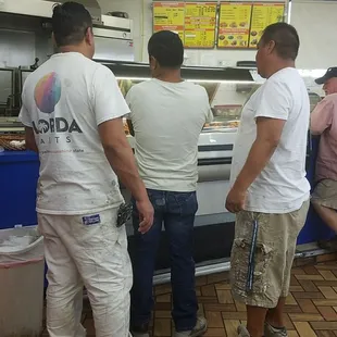customers in the kitchen