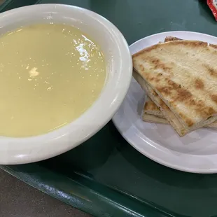 Egg lemon Avgolmono Soup