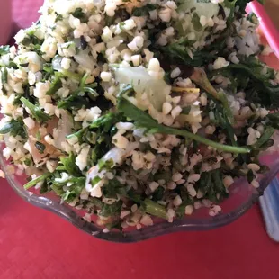 Tabouli salad.