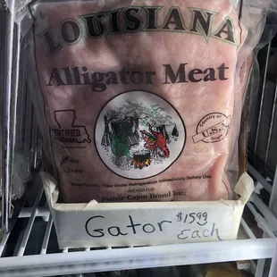 They have Alligator Meat.