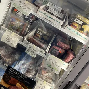 Variety of specialty meats