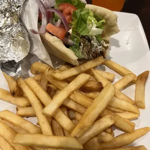 Classic Gyro with regular fries