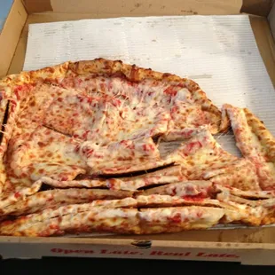 Check your pizza when they deliver it. They didn't even discount us on our new one. We had to wait double the time