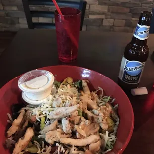 Grill chicken salad. Fresh and delish with lots of meat in it.