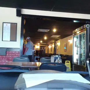 Down through the rest of the service area. Did I mention there was an outdoor seating area?