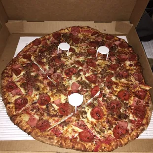 Thin Crust Carnivore Pizza