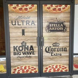 the front door of a restaurant