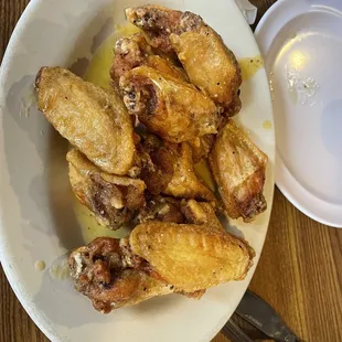 Chicken wings with my husband that were delicious