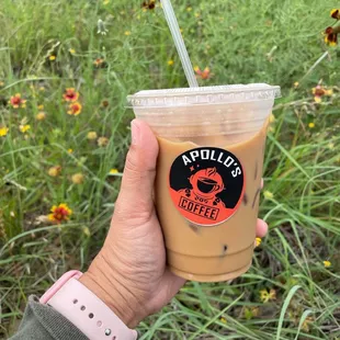 Iced Caramel Oat Latte